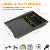 R1T/S Center Console Bottom Organizer with Cover Lid - Fits Rivian R1S/R1T