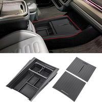 R1T/S Center Console Bottom Organizer with Cover Lid - Fits Rivian R1S/R1T