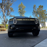 Front Bumper Light Bar Vinyl "Rivian"Letters - Fits 2021 - 2024 Rivian R1S / R1T Vehicles