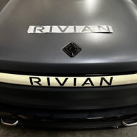 Front Bumper Light Bar Vinyl "Rivian"Letters - Fits 2021 - 2024 Rivian R1S / R1T Vehicles