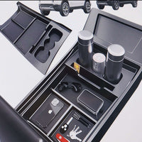 Under Dashboard Lower Center Console Tray with Cupholder - Fits 2022 - 2024 Rivian R1S / R1T Vehicles