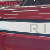 Front Bumper Light Bar Vinyl "Rivian"Letters - Fits 2021 - 2024 Rivian R1S / R1T Vehicles