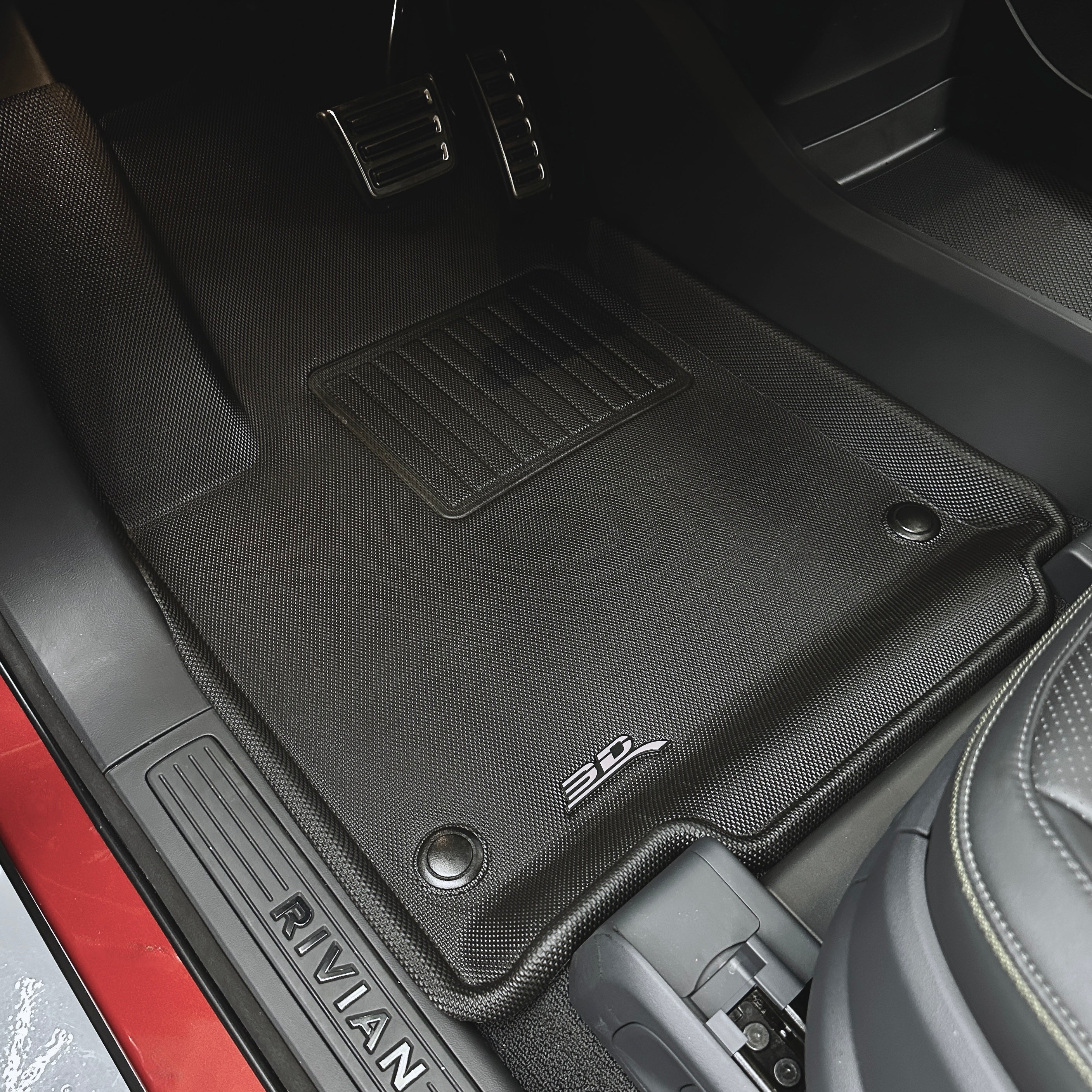 3D MaxPider Kagu All-Weather Floor & Frunk Cargo Mats- Fits Rivian R1S ...