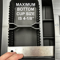 R1T/S Center Console Bottom Organizer with Cover Lid - Fits Rivian R1S/R1T