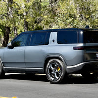 VINYL SPOKES COVERS FOR RIVIAN'S 21" SPORT WHEELS - BLACK / YELLOW