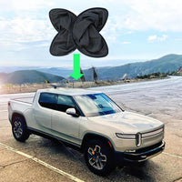 Sunshade w/ Magnet & Block Out Sheet - Compatible with Rivian R1T Vehicles