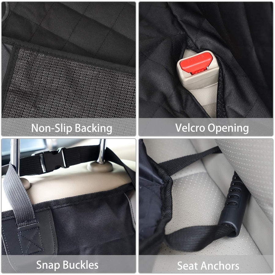 Backseat Pet Cover with Leash