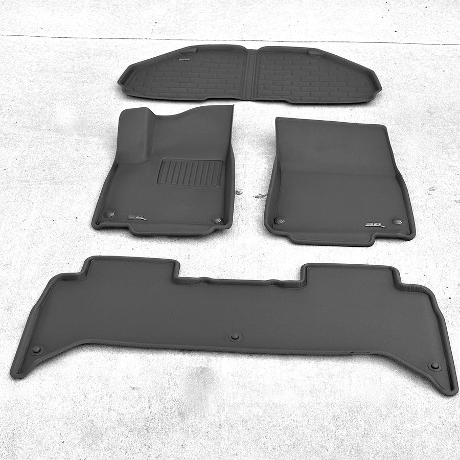 3D MaxPider Kagu All-Weather Floor & Frunk Cargo Mats - Fits Rivian  R1T Vehicles