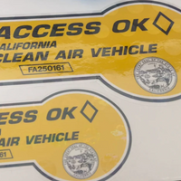 Calif. HOV Under Stickers Protection Film