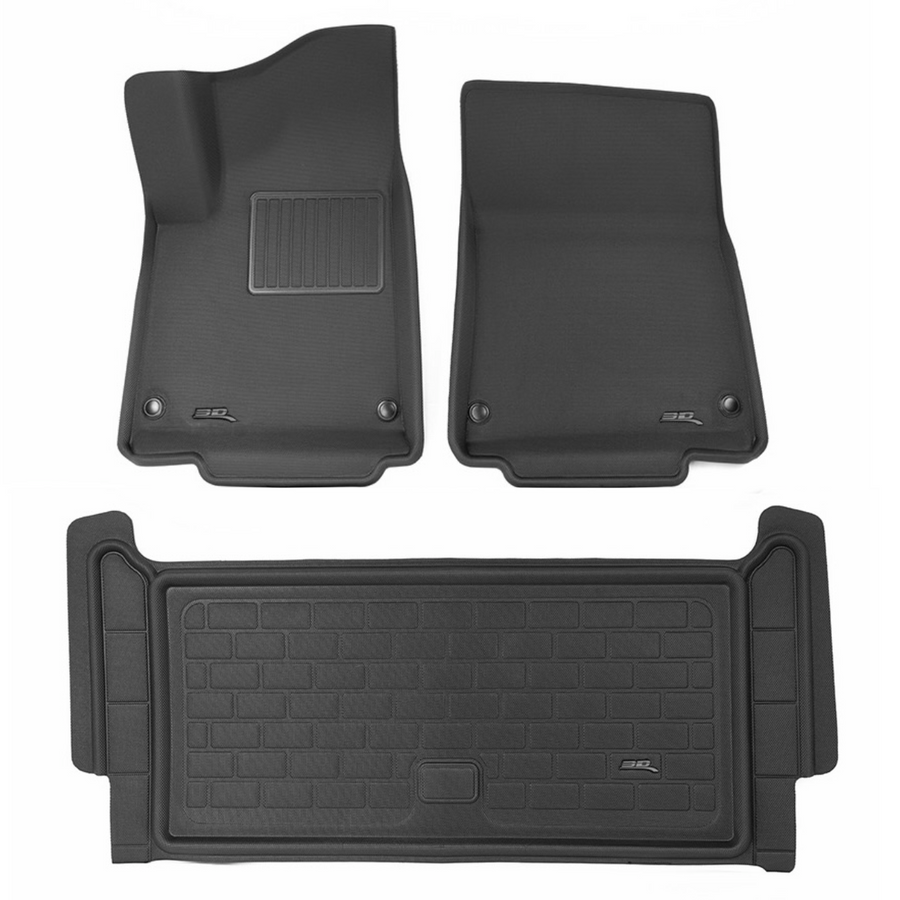 3D MaxPider Kagu All-Weather Floor & Frunk Cargo Mats- Fits Rivian R1S Vehicles